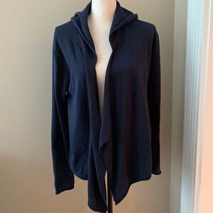 W BY WORTH BLUE HOODED CARDIGAN